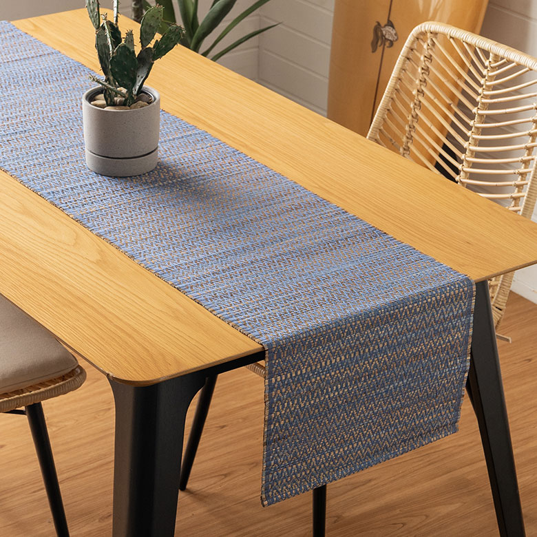 シーグラスのテーブルランナー