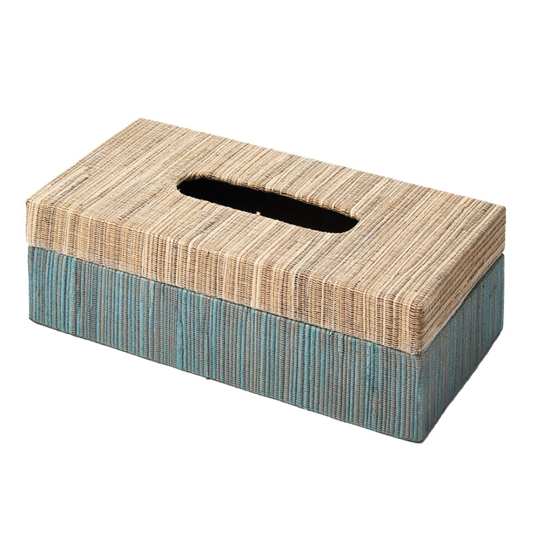 蓋付き ティッシュケース レギュラーサイズ ティッシュカバー ウォーターヒヤシンス ティッシュ 卓上 おしゃれ 北欧 リゾート 雑貨 インテリア 西海岸 14191 | ELEMENTS（インテリア） | 01