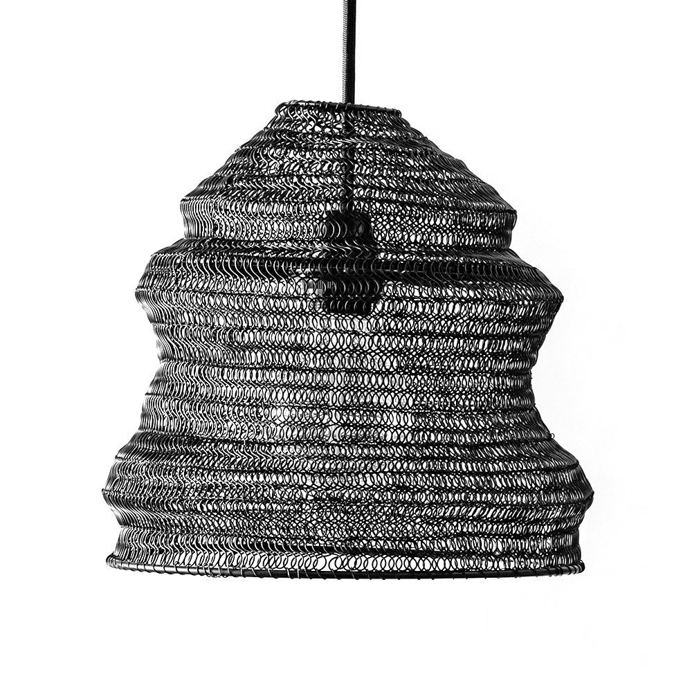 ペンダント ランプ ワイヤー メッシュ シェード 照明  ライト アイアン 1灯 口金E26 LED対応 天井 照明器具 吊り下げ おしゃれ 海外 インテリア 北欧 34506 | ELEMENTS（インテリア） | 01