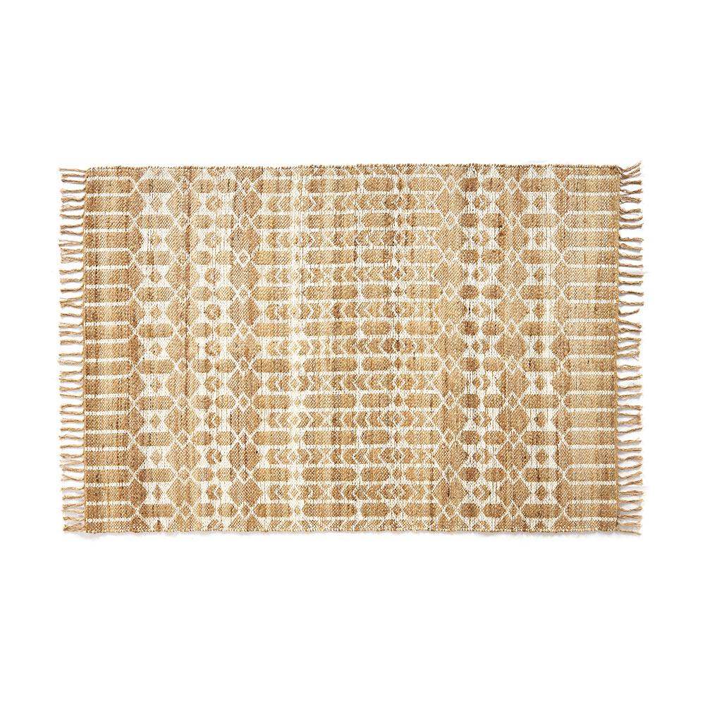 ラグ マット ジュート 麻 綿 コットン シェニール フリンジ カーペット 絨毯 室内 オールシーズン リバーシブル おしゃれ インテリア BOHO 北欧 西海岸 34519 | ELEMENTS（インテリア） | 01