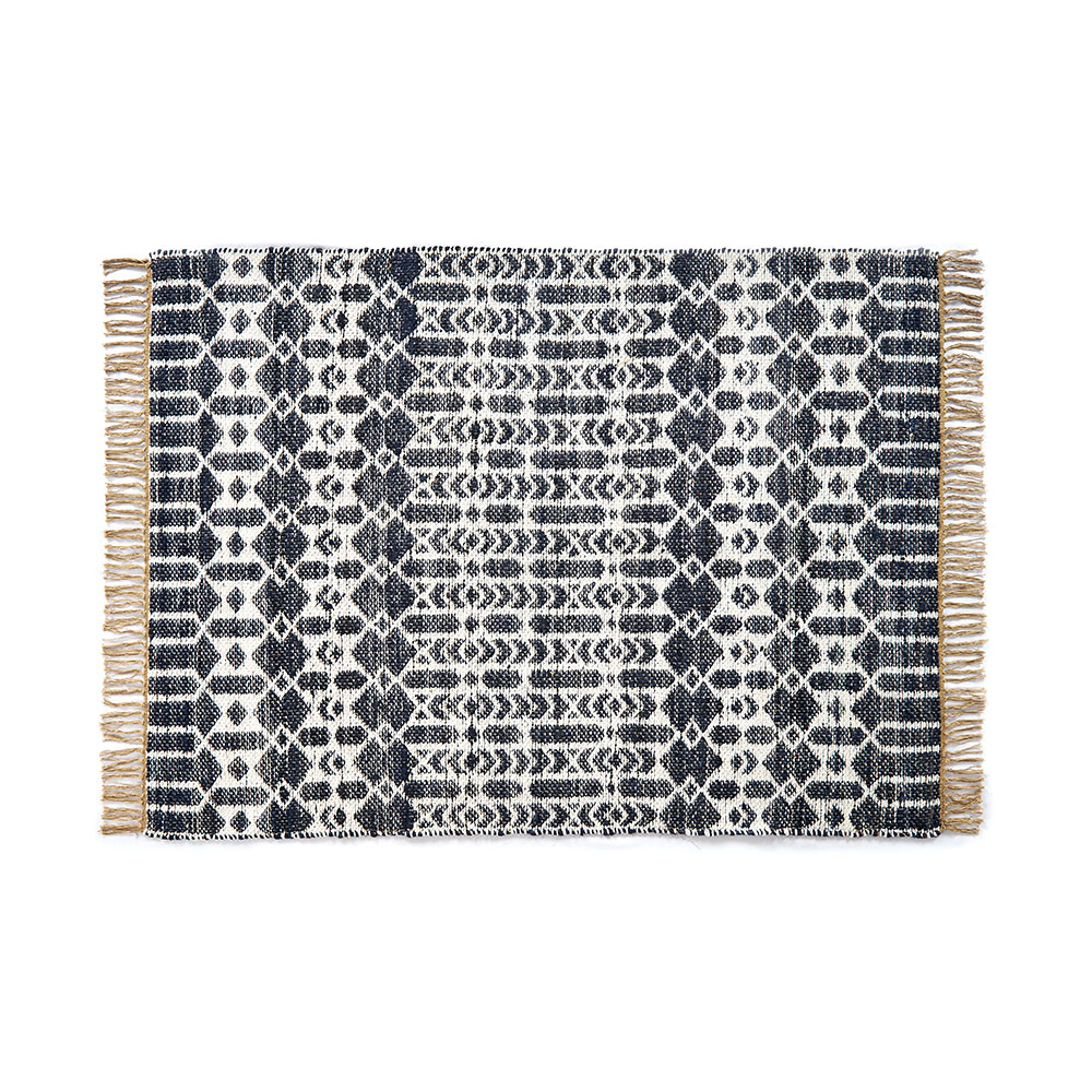 ラグ マット ジュート 麻 綿 コットン シェニール フリンジ カーペット 絨毯 室内 オールシーズン リバーシブル おしゃれ インテリア BOHO 北欧 西海岸 34519 | ELEMENTS（インテリア） | 04