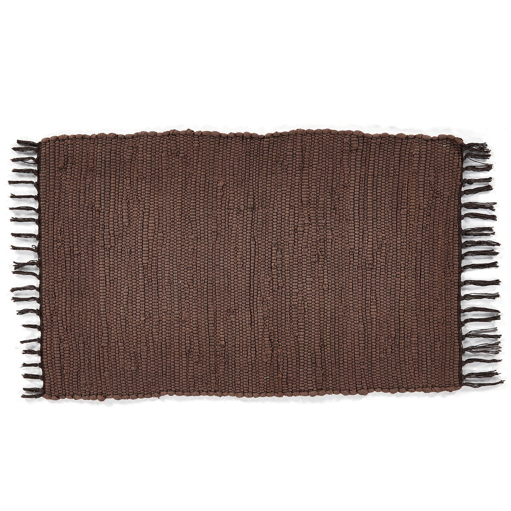 玄関 マット フリンジ 無地 約 50×80cm  室内 キリム風ラグ アクセントラグ アウトドア キャンプ リビング 寝室 北欧 西海岸 ビーチ 韓国 ボーホー 34526 | ELEMENTS（インテリア） | 04