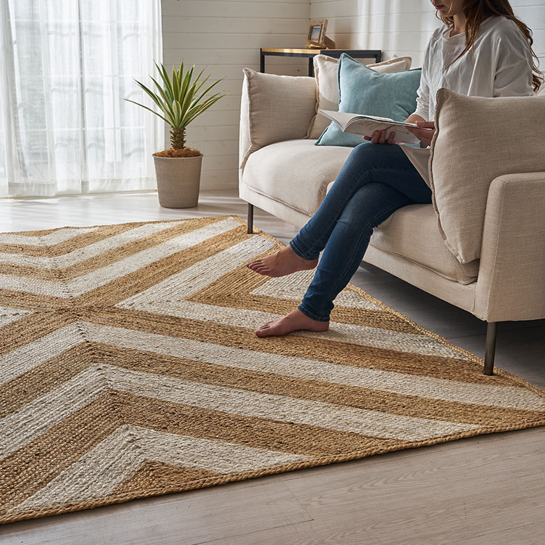 ラグ カーペット ジュート 幅250cm 250×200 長方形 マット