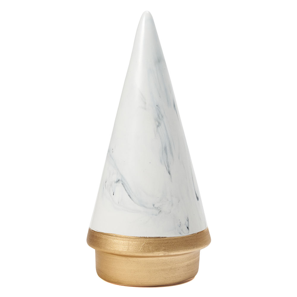 ツリー オブジェ セラミック Mサイズ 約 高さ 21cm クリスマス グッズ 置き物 置物 陶磁器 デコレーション 什器 おしゃれ 北欧 雑貨 インテリア 西海岸 34630 | ELEMENTS（インテリア） | 01