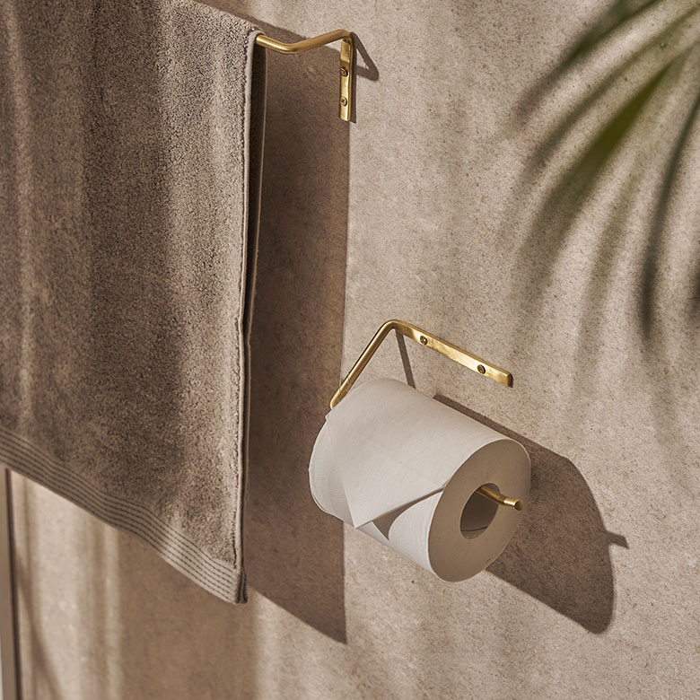 真鍮のトイレットペーパーホルダー