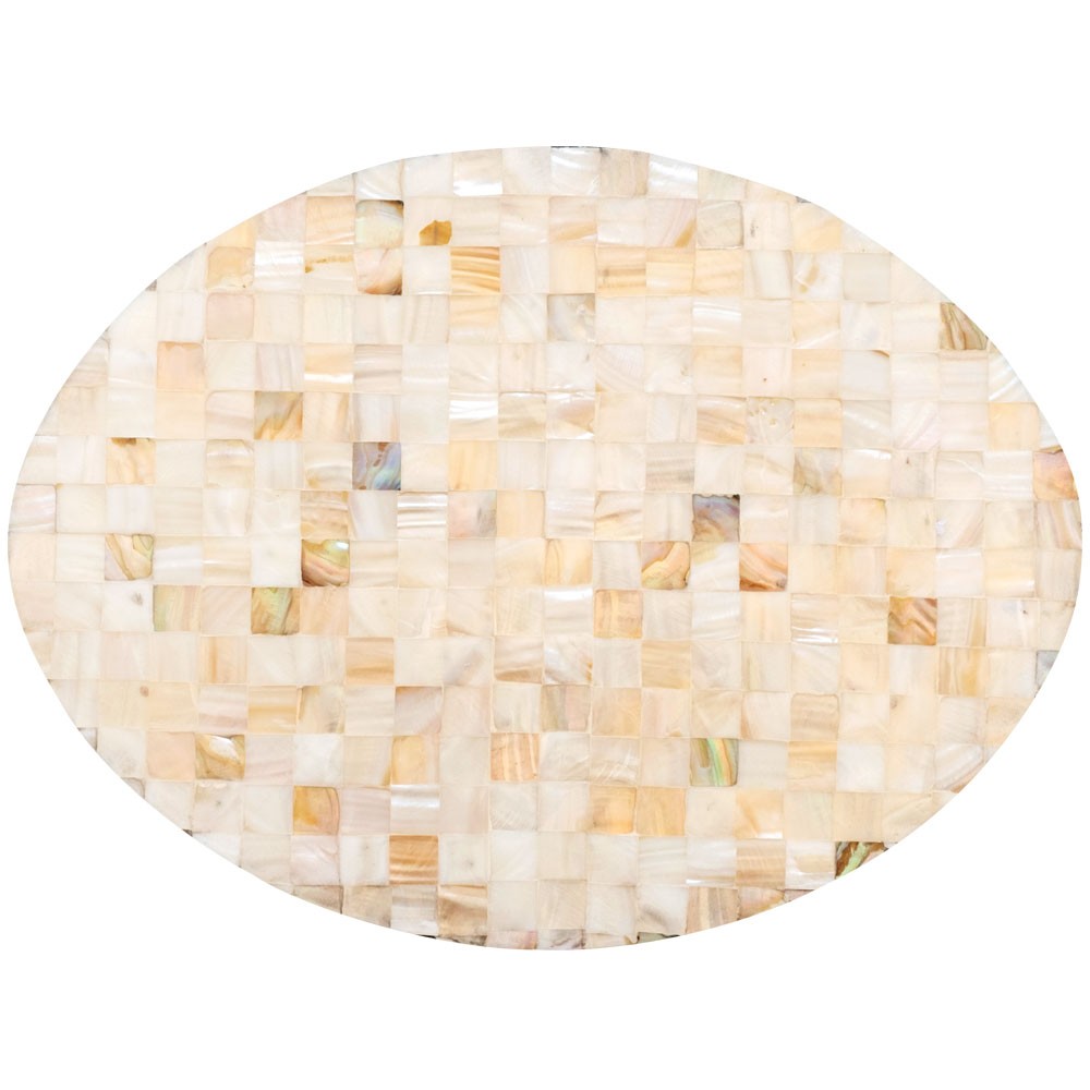 ランチョンマット シェル モザイク柄 パルシェ オーバル ランチマット プレースマット プレイスマット テーブルウェア 51179 | ブランド登録なし | 05