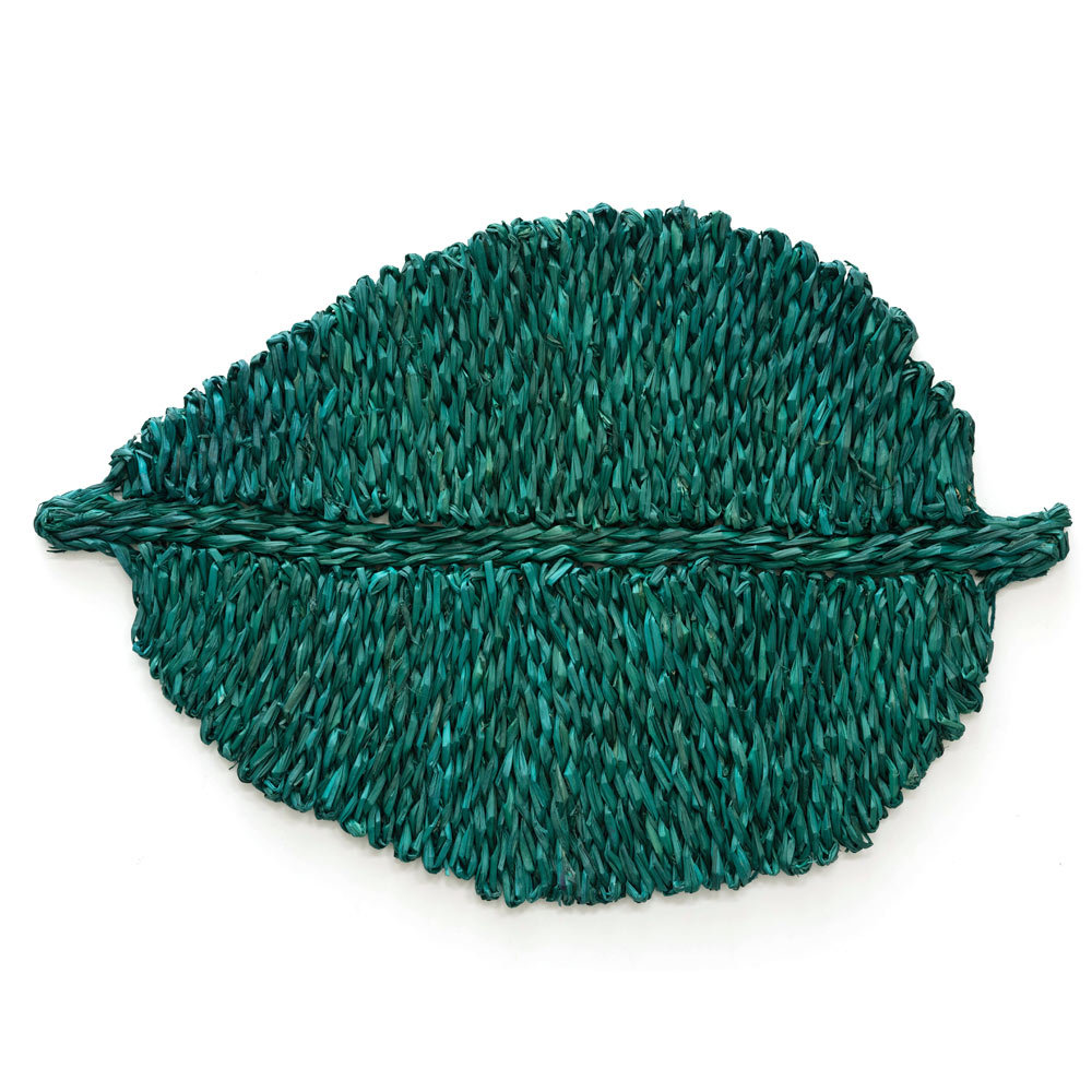 ランチョンマット プレイスマット シーグラス 天然素材 リーフ型 ランチマット テーブルウェア キッチン雑貨 キッチン小物 ダイニング 食卓 51282 | ブランド登録なし | 02