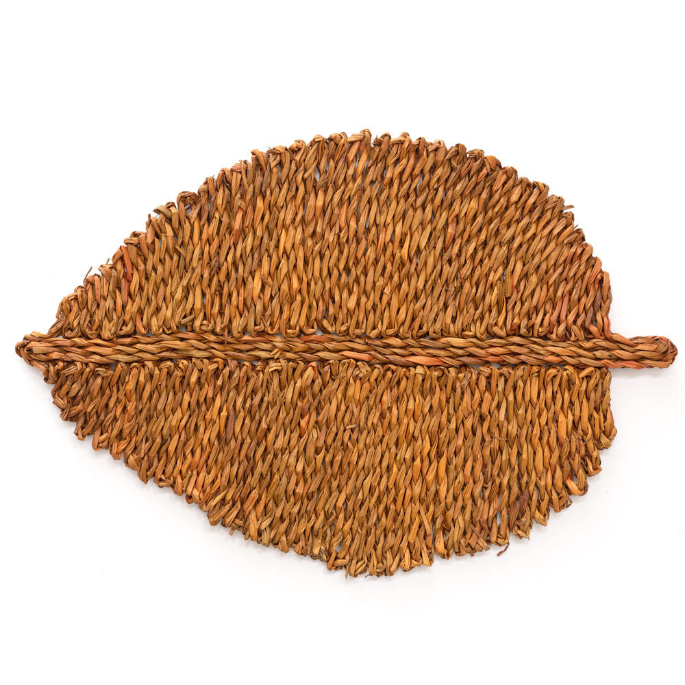 ランチョンマット プレイスマット シーグラス 天然素材 リーフ型 ランチマット テーブルウェア キッチン雑貨 キッチン小物 ダイニング 食卓 51282 | ブランド登録なし | 03