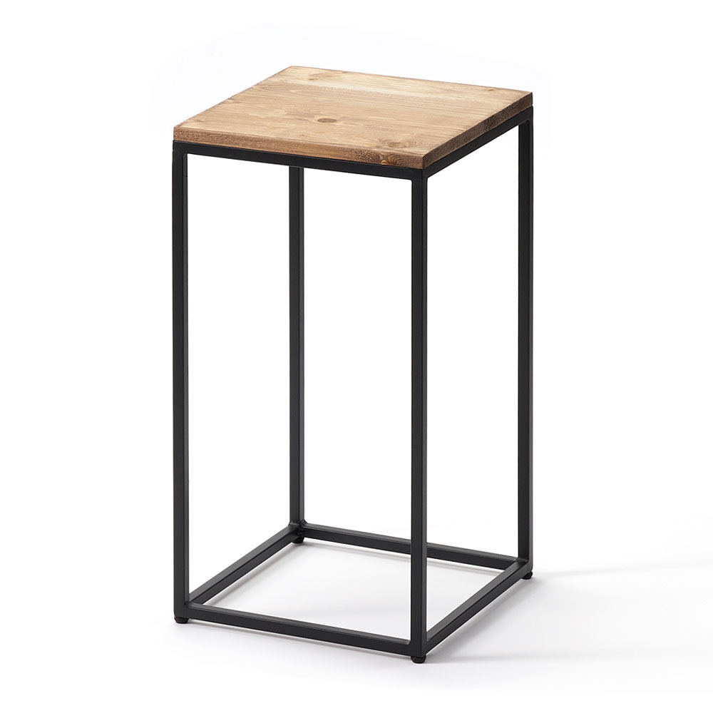 フラワー スタンド プランター 木製 アイアン Sサイズ 高さ 約 50cm シェルフ ラック サイド テーブル 飾り棚 花台 ミニ おしゃれ 北欧 家具 西海岸 5133 | ブランド登録なし | 01