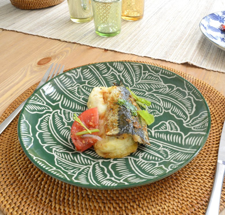 食器 皿 絵皿 プレート アジアンプレート バナナリーフ バナナ リーフ キッチン アジアン雑貨 バリ雑貨