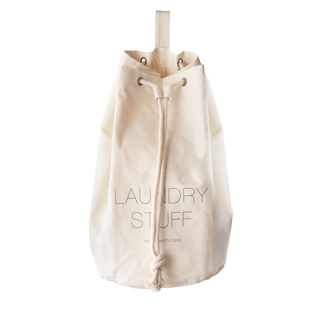 ランドリーバスケット 脱衣かご 洗濯かご コットン 洗濯物入れ ランドリーバッグ 持ち手つき かご おしゃれ 折りたたみ 6350 | ELEMENTS（インテリア） | 01