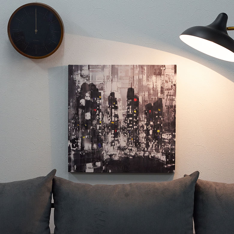 アート パネル 都会 夜 景 キャンパス 50cm×50cm 絵画 壁 掛け アート パネル 都会 夜 景 キャンパス 50cm×50cm 絵画 壁 掛け