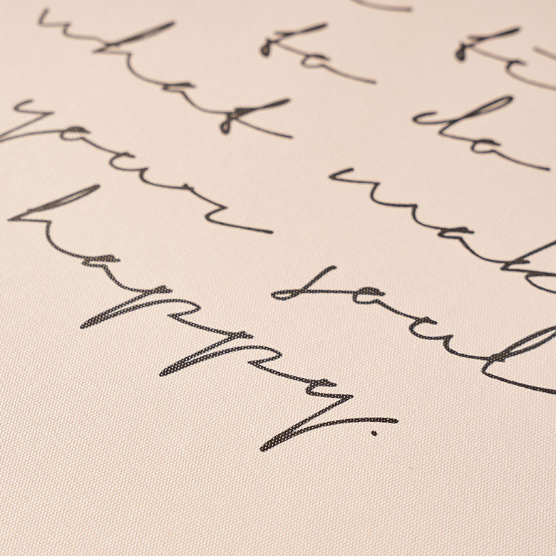 文字アートのウォールアート