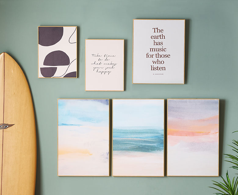 飾れるアート作品