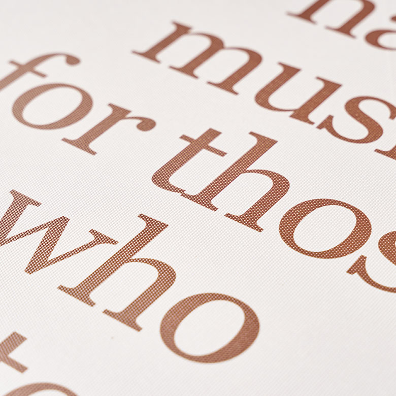 文字アートのウォールアート