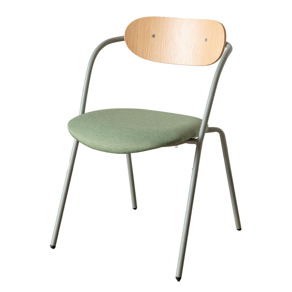 ダイニングチェア 低め 木製 スチール脚 スタッキング Palletto パレット おしゃれ カラフル 北欧 ミッドセンチュリー 天然木 チェア いす 椅子 西海岸 67268 | ELEMENTS（インテリア） | 01