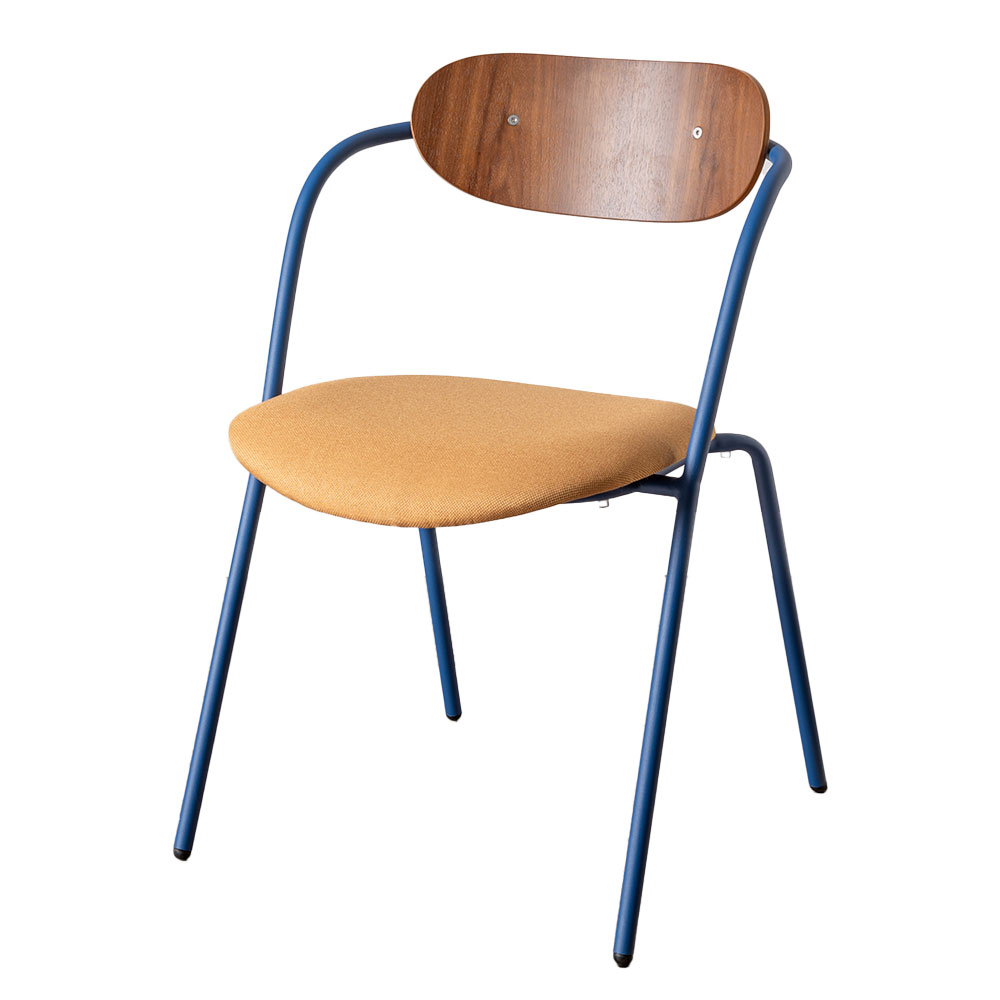 ダイニングチェア 低め 木製 スチール脚 スタッキング Palletto パレット おしゃれ カラフル 北欧 ミッドセンチュリー 天然木 チェア いす 椅子 西海岸 67268 | ELEMENTS（インテリア） | 03