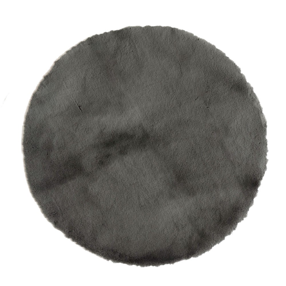 ラグ ラグマット 円形 約 直径 100cm フェイクファー フェイクラビットファー 洗える 丸洗い 滑り止め カーペット 無地 シンプル 起毛 ムートン ボア 70109 | ELEMENTS（インテリア） | 06