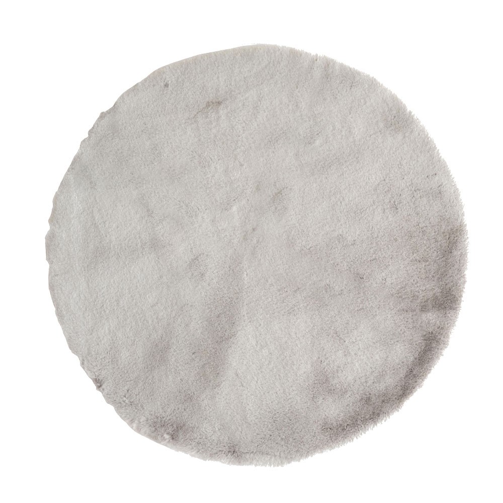 ラグ ラグマット 円形 約 直径 100cm フェイクファー フェイクラビットファー 洗える 丸洗い 滑り止め カーペット 無地 シンプル 起毛 ムートン ボア 70109 | ELEMENTS（インテリア） | 04