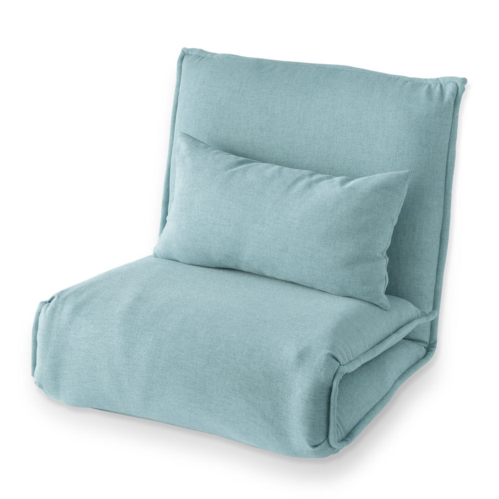 フロアソファ クッション付き 6段階 リクライニング 一人掛け コンパクト 座椅子 簡易ベッド 北欧 4way おしゃれ 折りたたみ マットレス 70113 | ELEMENTS（インテリア） | 02