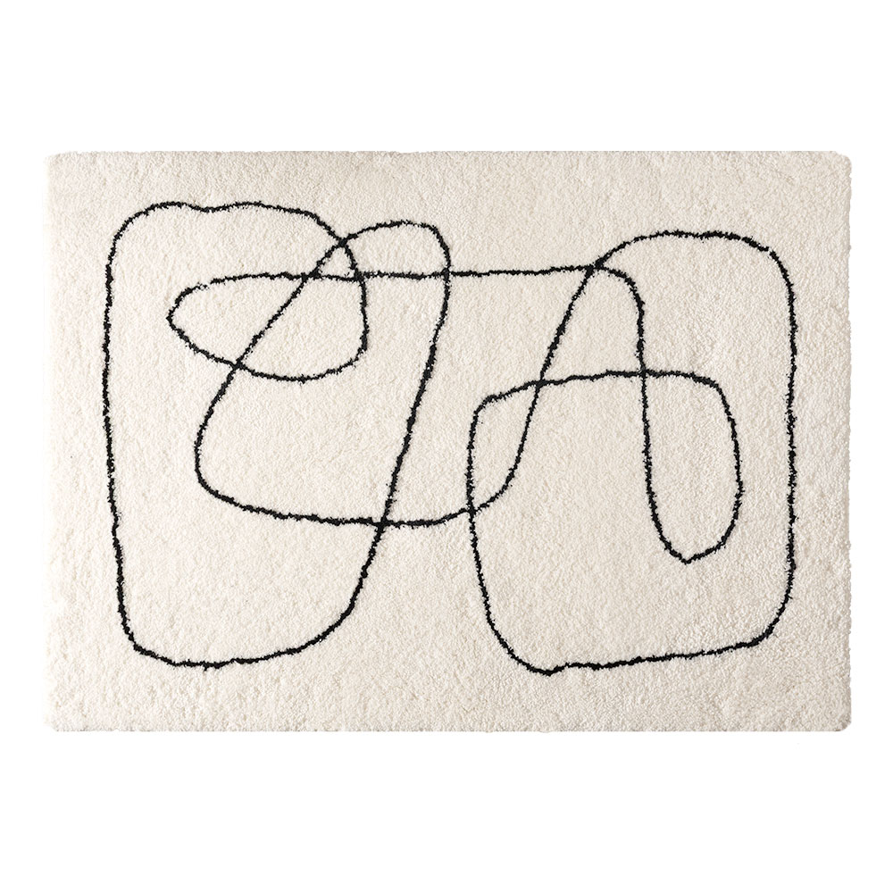 ラグ 洗える 1畳 2畳 3畳  洗濯可 滑り止め 速乾 北欧 おしゃれ 韓国 白 シンプル 長方形 正方形 ベッド リビング ペット 犬 猫 一人暮らし 西海岸 84414 | ELEMENTS（インテリア） | 01