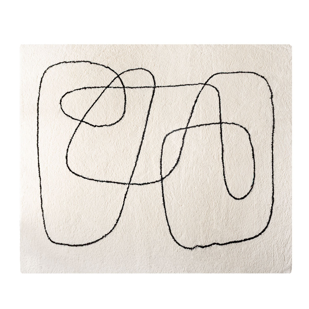 ラグ 洗える 1畳 2畳 3畳  洗濯可 滑り止め 速乾 北欧 おしゃれ 韓国 白 シンプル 長方形 正方形 ベッド リビング ペット 犬 猫 一人暮らし 西海岸 84414 | ELEMENTS（インテリア） | 04