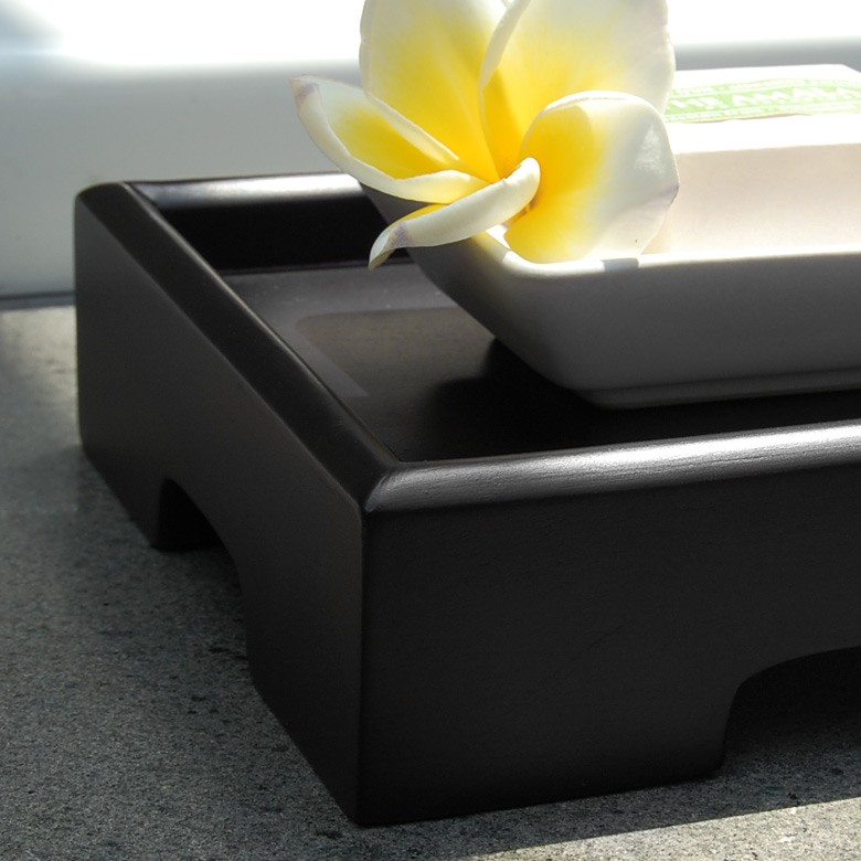 デコレーショントレイ トレー 約27×13cm 小物入れ 収納 木彫り
