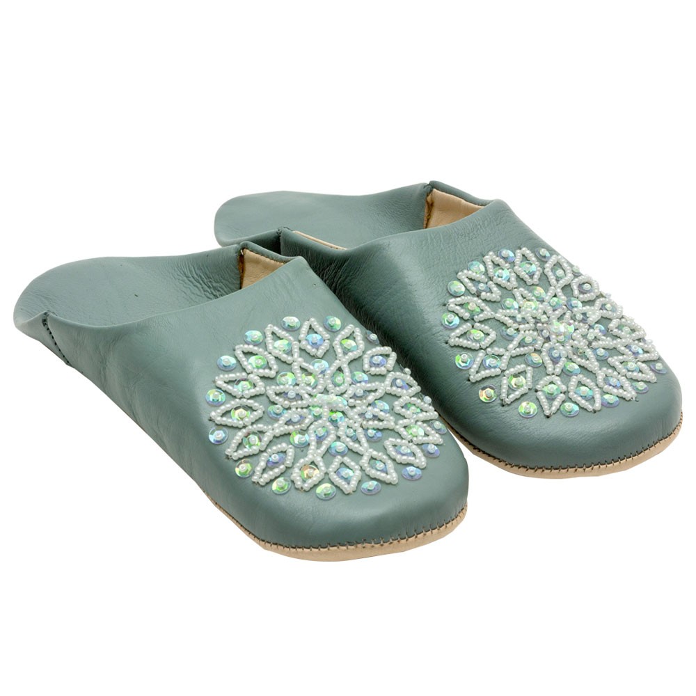 スリッパ モロッコ バブーシュ レザー 室内用 ルームシューズ レディース 来客用 おしゃれ 90043 | ブランド登録なし | 02