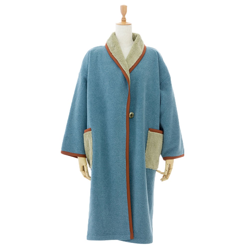 コーディガン 着る毛布 ブランケット ZELT HOME WEAR ボア フリーサイズ ルームウエア 部屋着 メンズ レディース ロング ガウン あたたかい 90169 | ブランド登録なし | 02