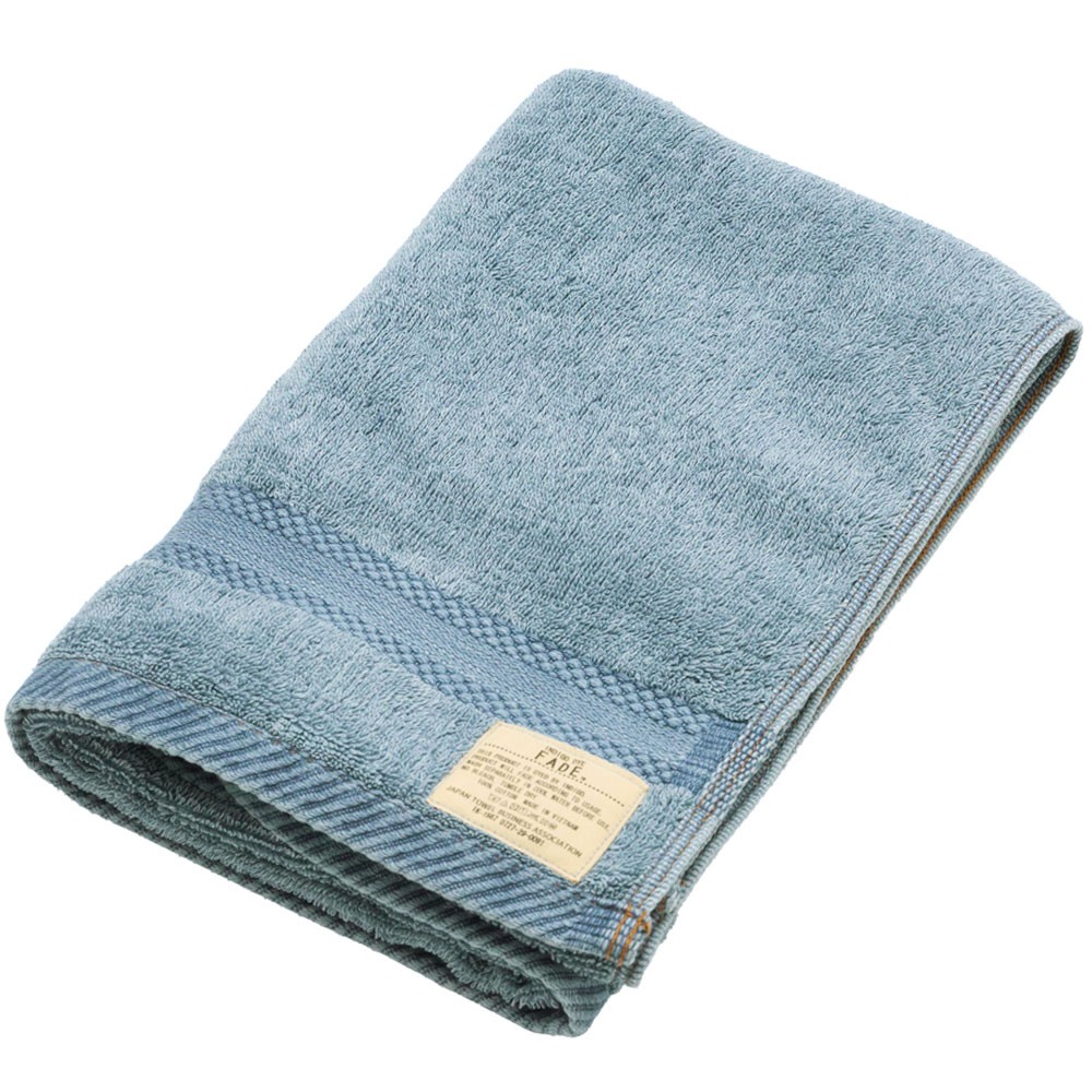 バスタオル ふわふわ コットン ウォッシュド デニム風 ジーンズ風 ネイビー ブルー ヴィンテージカラー おしゃれ かっこいい 90183 | ブランド登録なし | 02