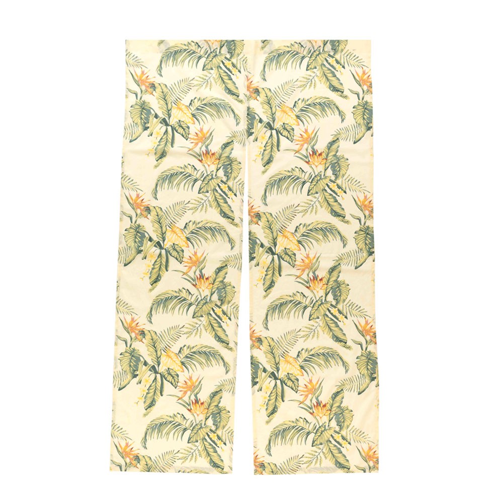 メール便対応 のれん 幅85×丈150cm  綿100% オールドハワイアン ボタニカル柄 ナチュラル おしゃれ 極楽鳥花 ファブリック ストレチア 南国スタイル 90220 | ブランド登録なし | 02