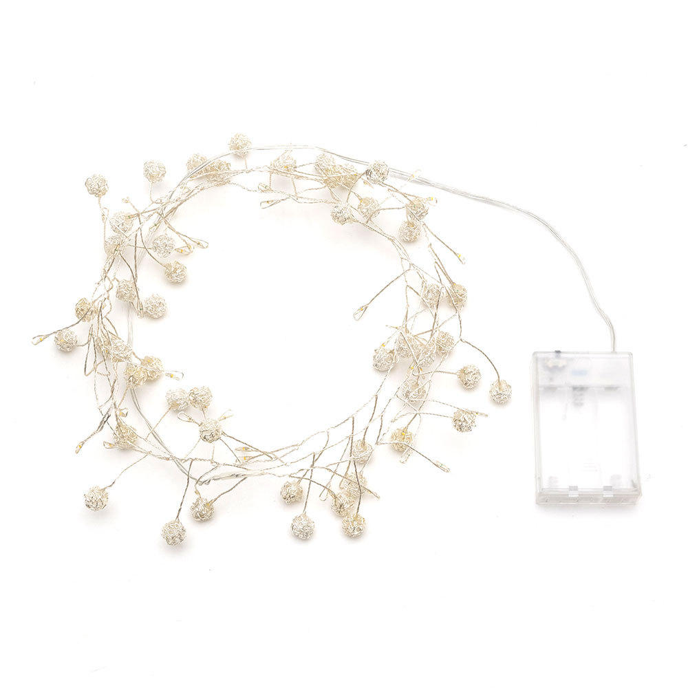 LED ストリングライト クリスマス 電飾 150cm ゴールド シルバー インテリア 北欧 雑貨 照明 90345 | ブランド登録なし | 02
