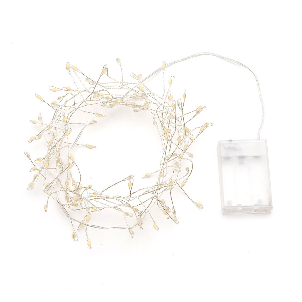 LED ストリングライト クリスマス 電飾 150cm コッパー シルバー インテリア 北欧 雑貨 照明 90346 | ブランド登録なし | 02