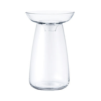 フラワーベース 一輪挿し ガラス 真鍮 クリア グレー 花瓶 830ml 水耕栽培 インテリア お手入れ簡単 おしゃれ 90392 | ブランド登録なし | 01