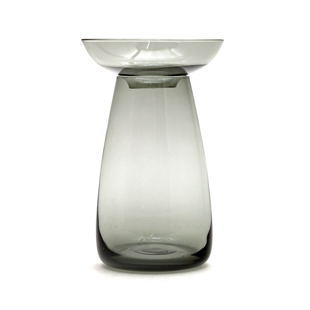 フラワーベース 一輪挿し ガラス 真鍮 クリア グレー 花瓶 830ml 水耕栽培 インテリア お手入れ簡単 おしゃれ 90392 | ブランド登録なし | 02