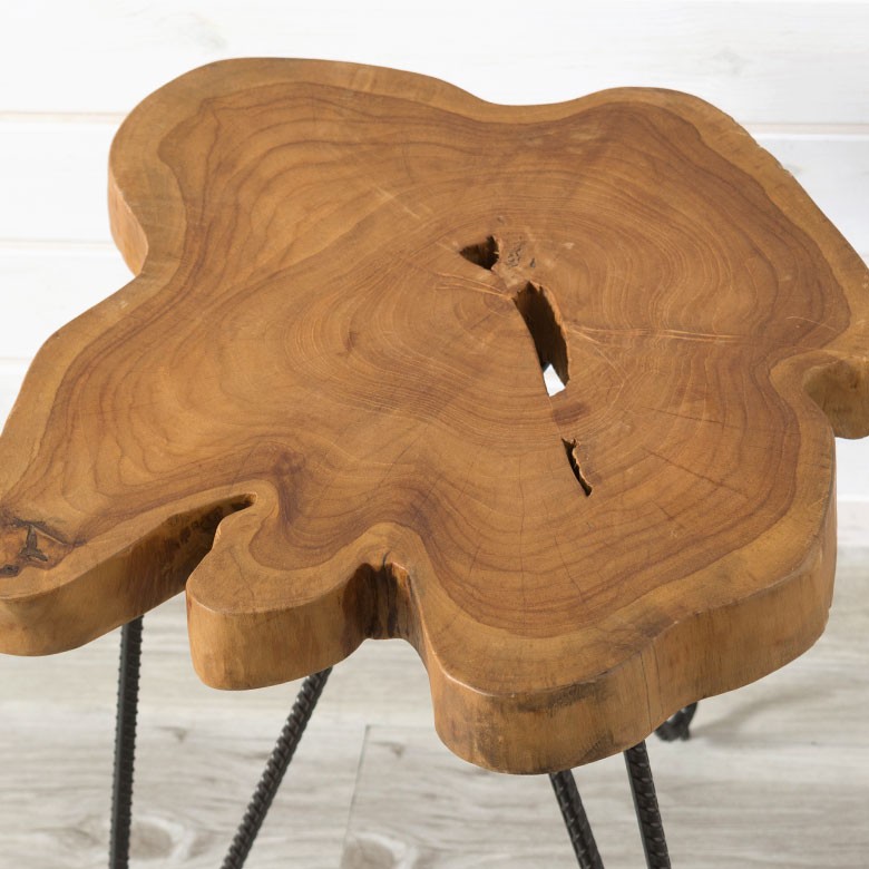サイドテーブル テーブル 天然木 切株 木目 ヴィンテージ ミニテーブル 