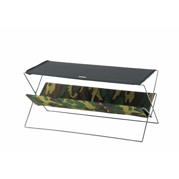 アウトドア テーブル 折りたたみ 軽量 机 ラック レジャー 収納 棚 フォールディング テーブル ピクニック キャンプ   コンパクト スチール 91416 | ブランド登録なし | 03