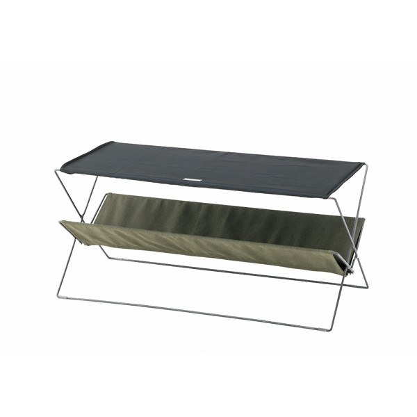 アウトドア テーブル 折りたたみ 軽量 机 ラック レジャー 収納 棚 フォールディング テーブル ピクニック キャンプ   コンパクト スチール 91416 | ブランド登録なし | 02