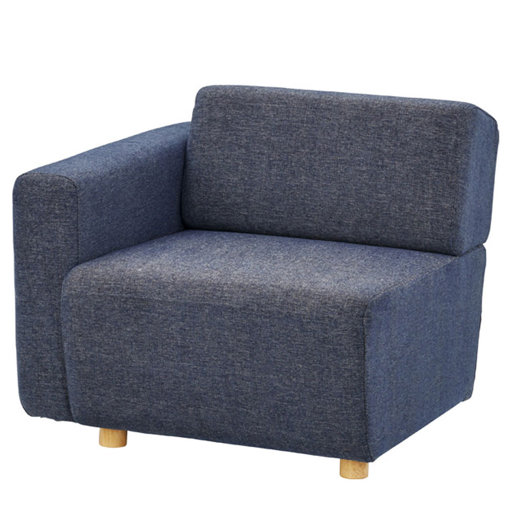 ソファ コーナーソファ グレー ネイビー ベンチタイプ 幅80cm 奥行88cm 高さ69cm ファブリック シンプル おしゃれ モダン  91458 |  | 02