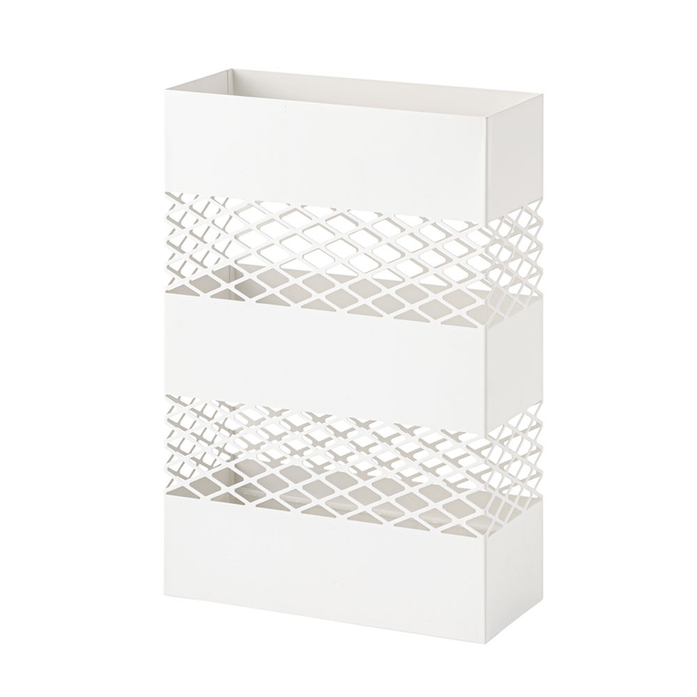 傘立て スリム 角型 スチール ホワイト ダークブラウン カサ立て 傘たて 玄関 傘立て アンブレラスタンド アンブレラホルダー 91468 | ブランド登録なし | 01