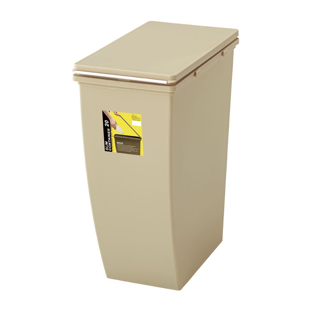 ダストボックス スリムコンテナ ポリプロピレン 連結 キャスター付き スリムタイプ 20リットル 無地 スタイリッシュ 男前 キッチン 91473 | 東谷 | 01