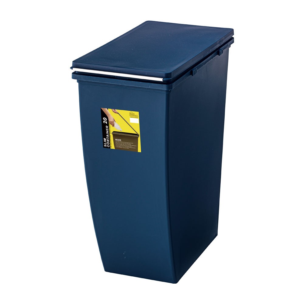 ダストボックス スリムコンテナ ポリプロピレン 連結 キャスター付き スリムタイプ 20リットル 無地 スタイリッシュ 男前 キッチン 91473 | 東谷 | 03