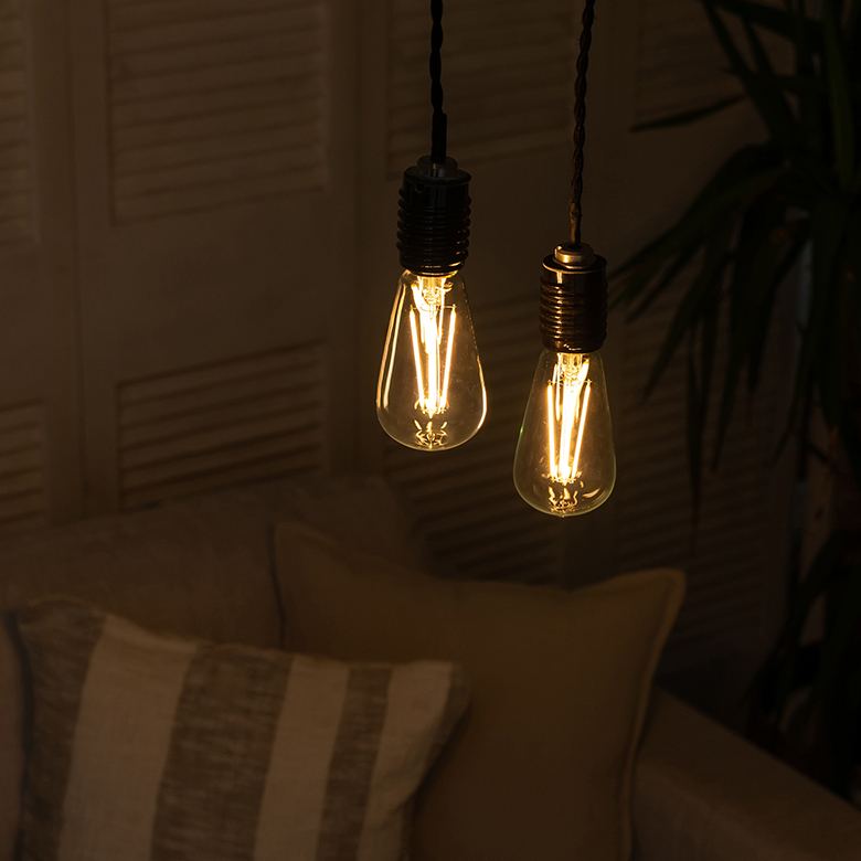 東谷 LED 電球 レトロ ランプ E26 240ルーメン フィラメント 裸電球