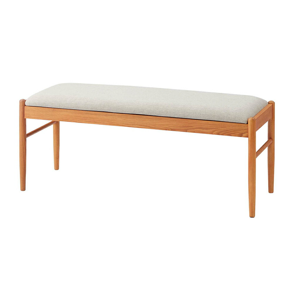 ベンチ チェア ダイニング リビング 天然木 アッシュ材 座面高 45cm シンプル 家具 インテリア 食卓 椅子 2人 掛け 2P リゾート おしゃれ 北欧 西海岸風 91570 | 東谷 | 01