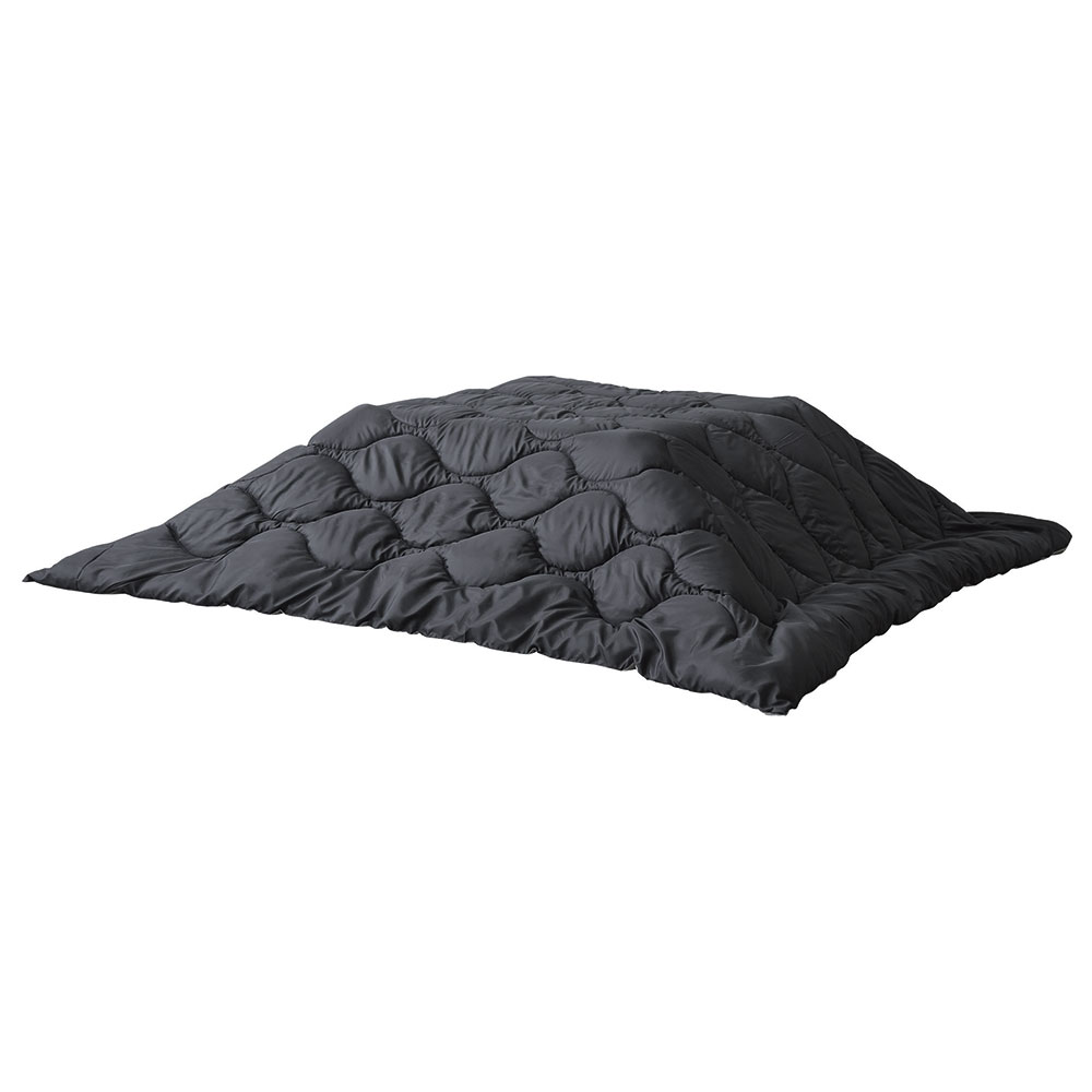 こたつ 布団 正方形 190×190cm 撥水加工 無地 リバーシブル 収納袋付 洗濯可 キルティング ブランケット 掛け 暖房 インテリア おしゃれ 北欧 西海岸風 91573 | 東谷 | 02