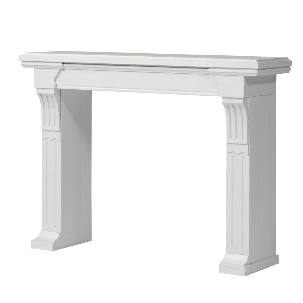 マントルピース 飾り棚 天然木 木製 杉 幅 100cm ディスプレイ コンソール 暖炉 装飾 収納 棚 アンティーク調 インテリア 家具 おしゃれ 北欧 西海岸風 91592 | 東谷 | 01