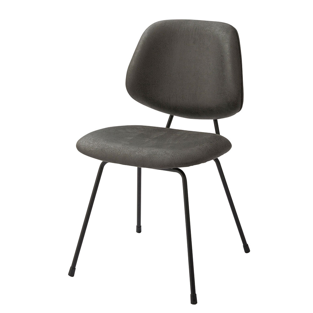 デスク チェア オフィス ワーキング W 50cm D 58cm H81cm SH 45cm ブラック グレー パープル 完成品 クロスレザー 椅子 おしゃれ 北欧 家具 西海岸風 91595 : 91595 : ELEMENTS