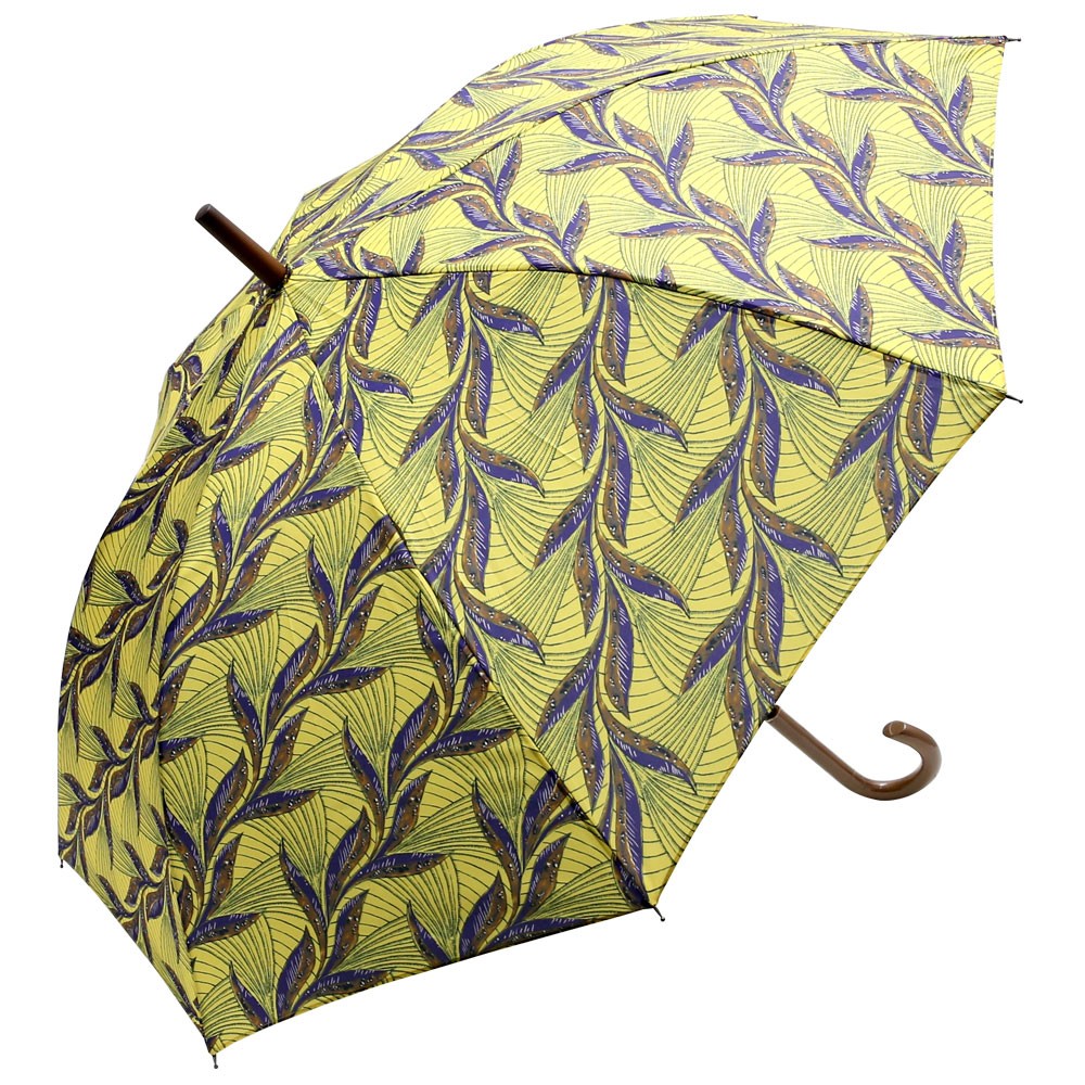 傘 かさ 雨傘 レディース 雨晴兼用  UVカット加工 日傘 ジャンプ式 天然木 アフリカンプリント レイングッズ 直径100cm 大きめ 94218 | ブランド登録なし | 03