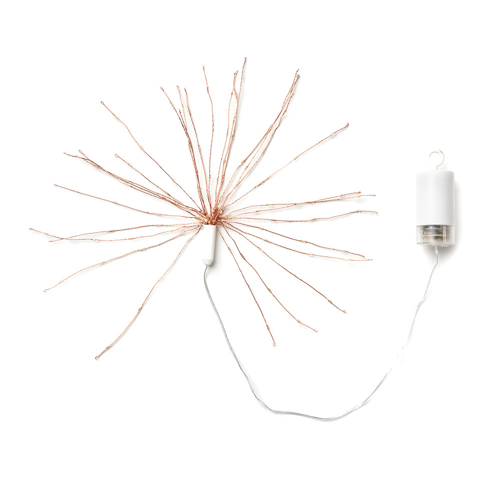 LED ライト クリスマス 電飾 ガーランド 50cm イルミネーション 電池式 直径 24cm デコレーション オブジェ ハロウィン パーティー 誕生日 雑貨 西海岸 94740 | ブランド登録なし | 01