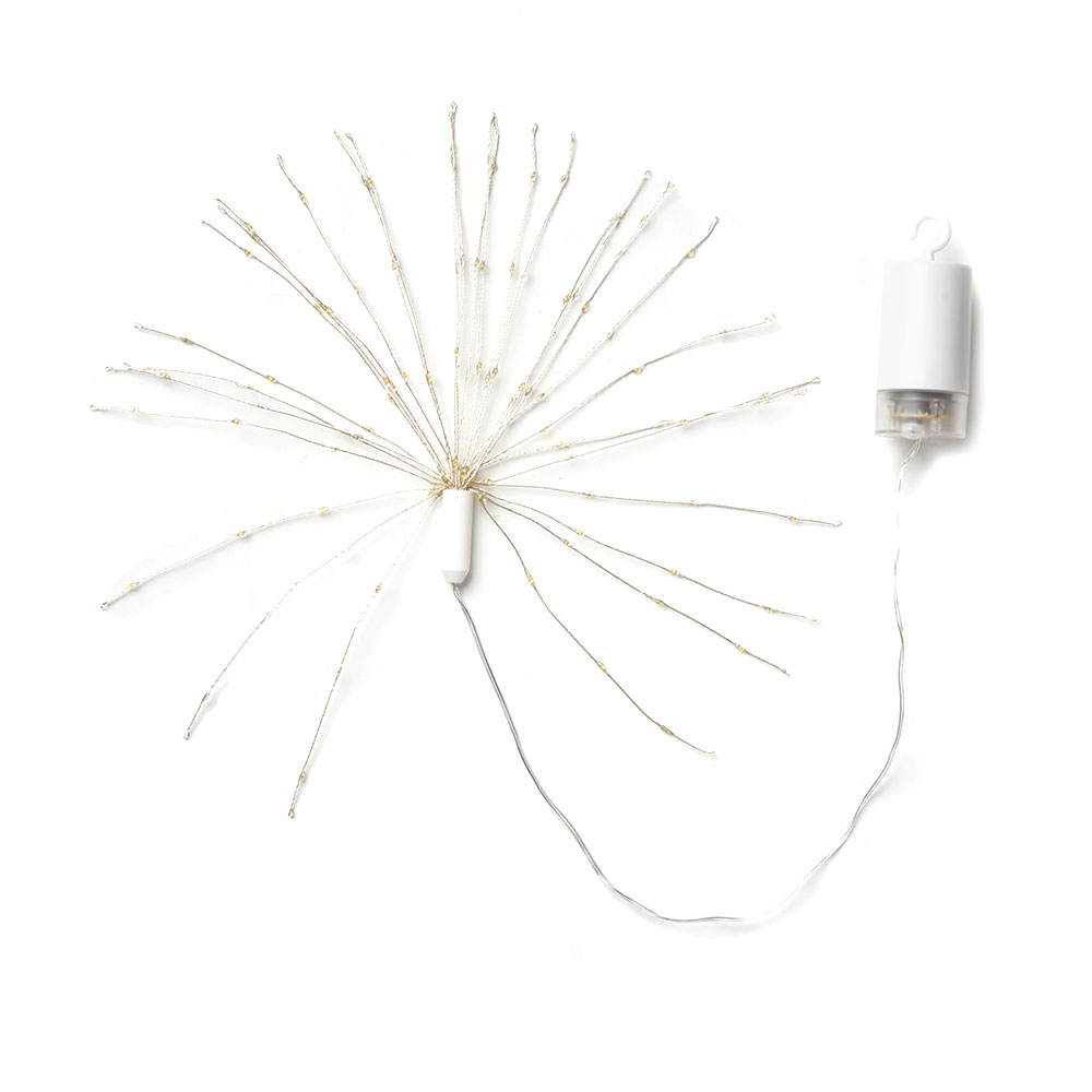 LED ライト クリスマス 電飾 ガーランド 50cm イルミネーション 電池式 直径 24cm デコレーション オブジェ ハロウィン パーティー 誕生日 雑貨 西海岸 94740 | ブランド登録なし | 02